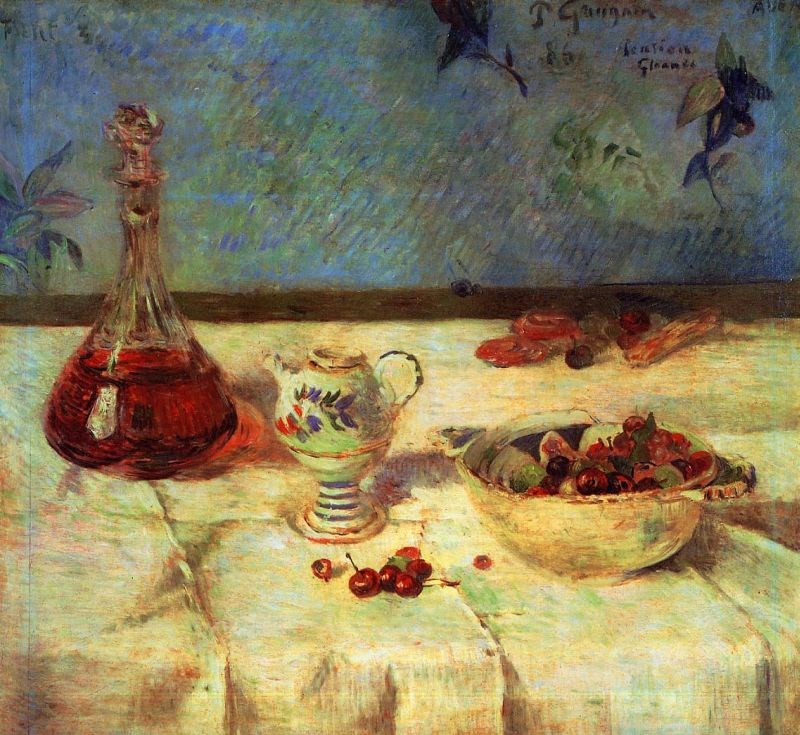 Paul Gauguin Still Life with Cherries